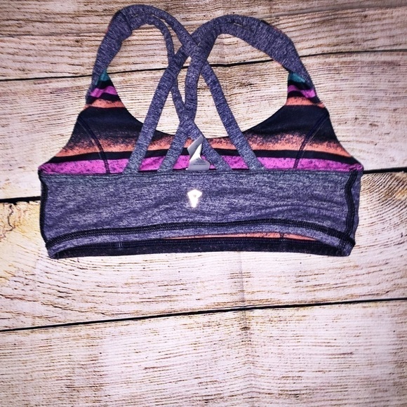 Ivivva Reversible Multi Color Sports Bra Size 10 - Picture 4 of 5